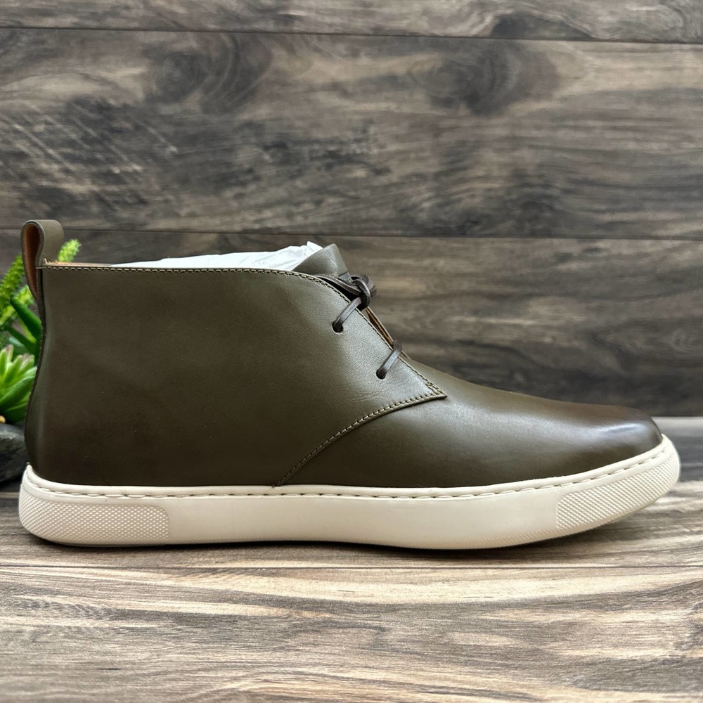❌SOLD❌NIB FitFlop Zackery 11 44 Forest Green Chukka Boots Leather - Picture 6 of 11